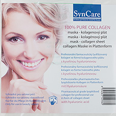 SynCare - 100% Pure Collagen maska s kyselinou hyaluronovou - kolagenový plát